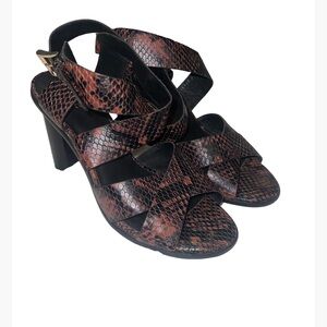 JOIE Python Snake Leather strap heel 37.5
